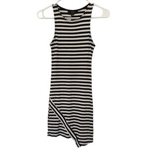 4/$25 Forever 21 Mini Dress Striped Black White Size S